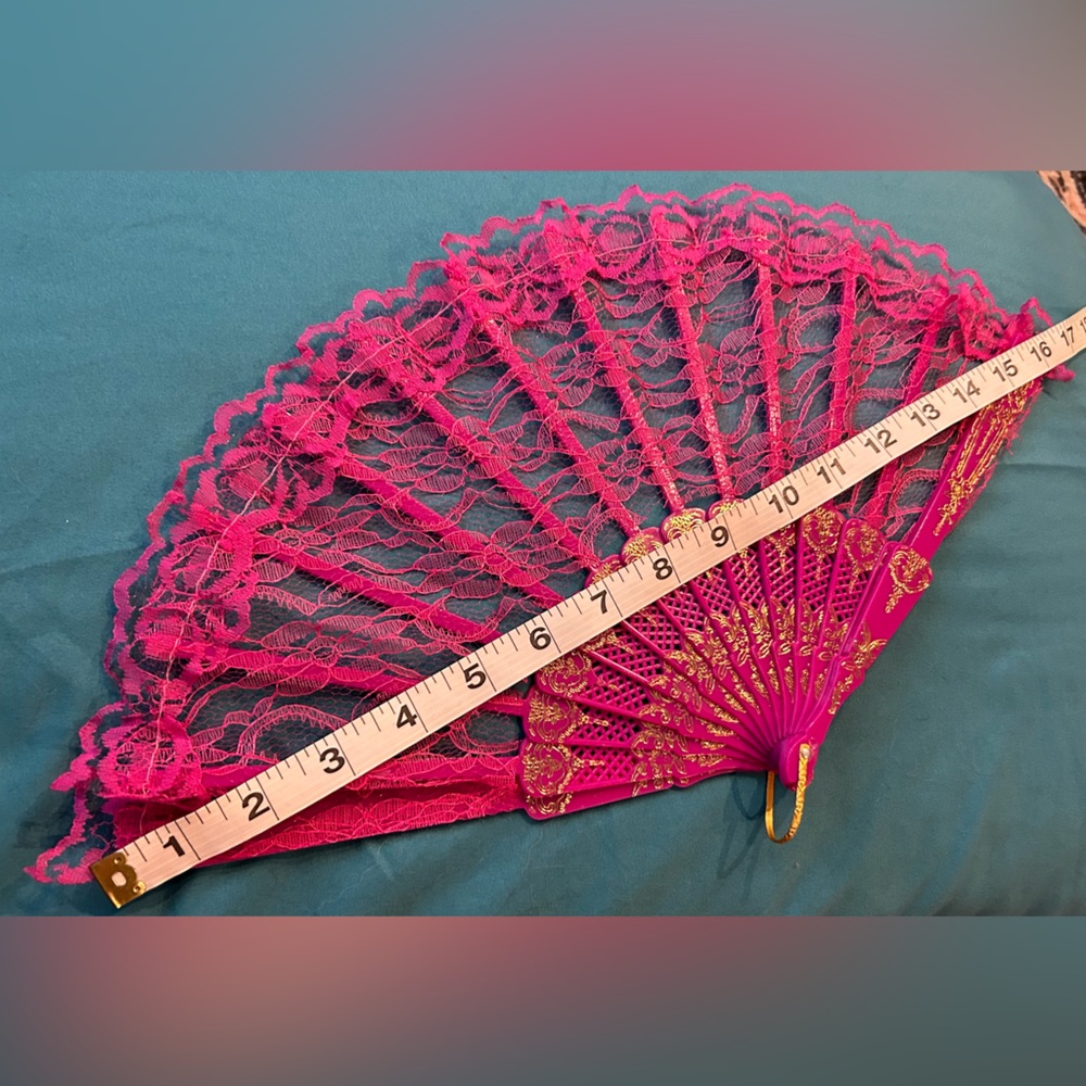 Decorative Lace Fans 5-pack bundle - Picture 5 of 8